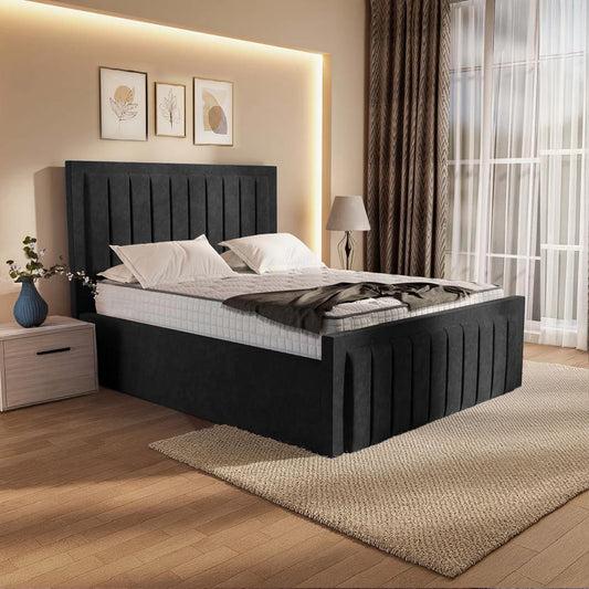 “Reliance Beds UK – Border Line Bed (All Fabrics & Colours)”