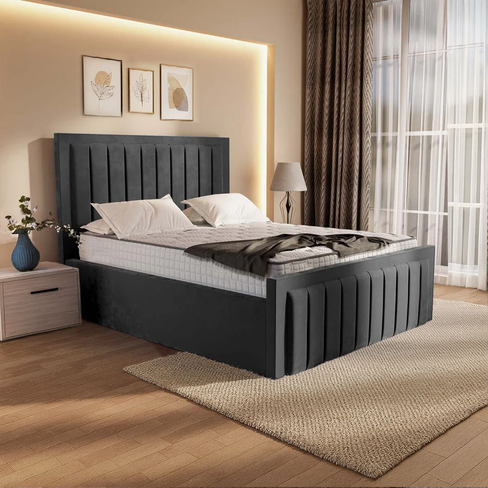 “Reliance Beds UK – Border Line Bed (All Fabrics & Colours)”