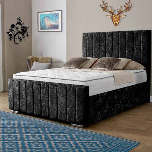 “Reliance Beds UK – Gio Design Bed with Gas Lift Storage (All Fabrics & Colours)”