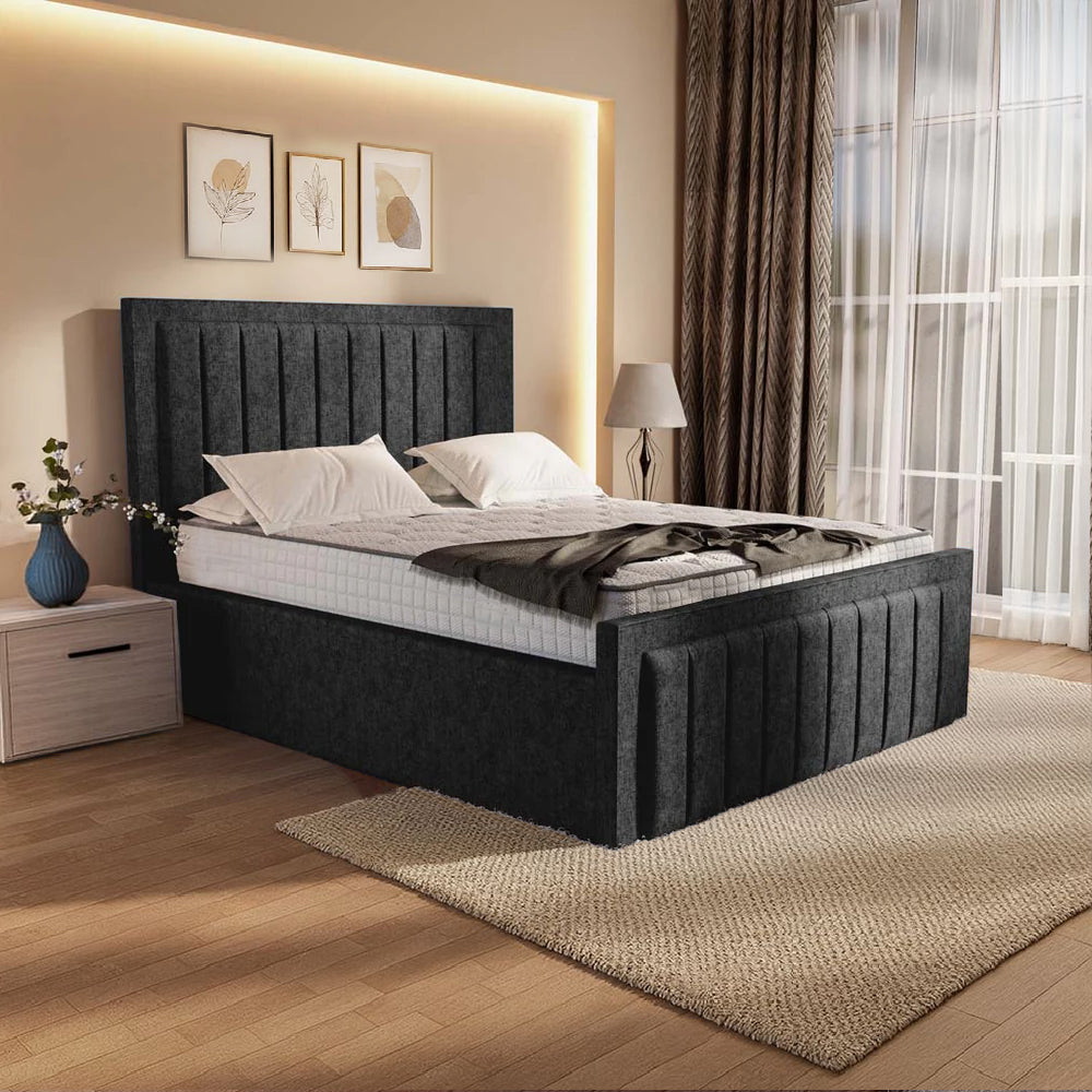 “Reliance Beds UK – Border Line Bed (All Fabrics & Colours)”