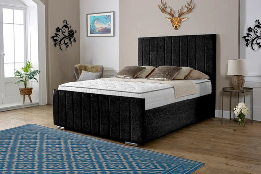 “Reliance Beds UK – Gio Design Bed with Gas Lift Storage (All Fabrics & Colours)”