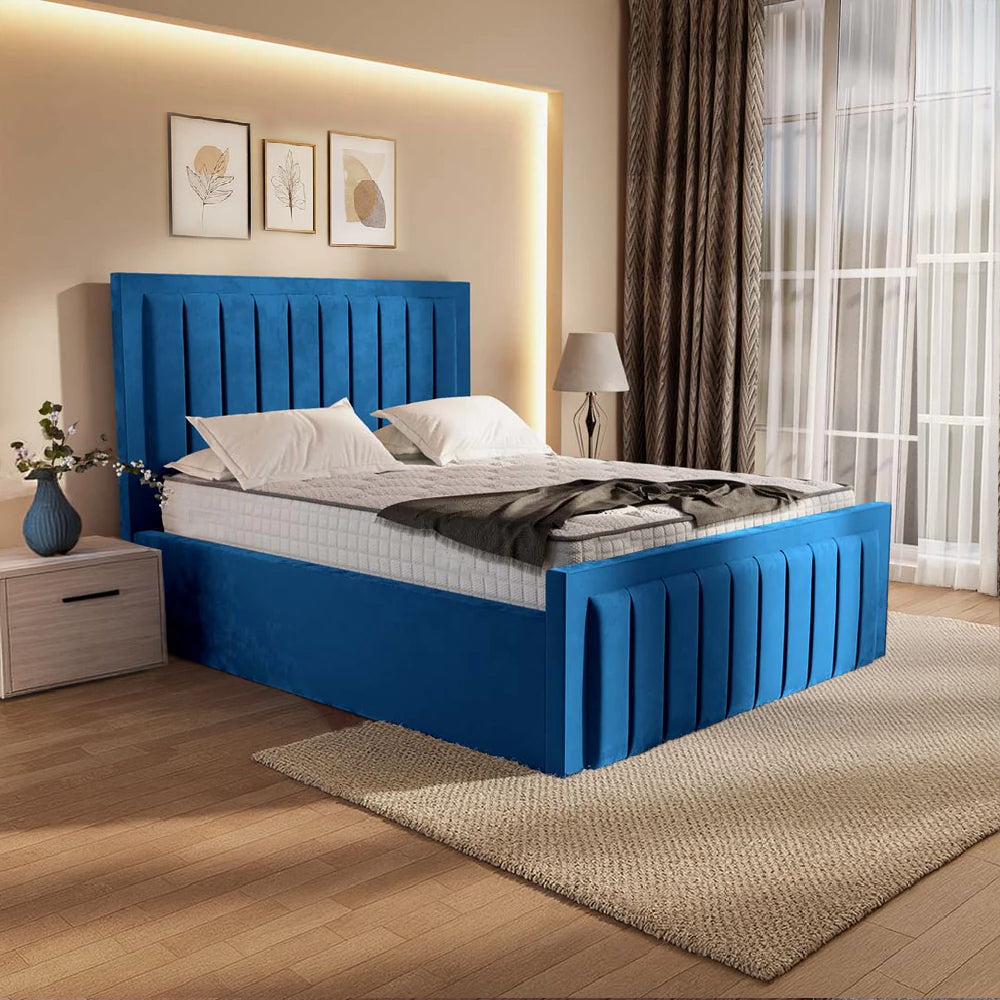 “Reliance Beds UK – Border Line Bed (All Fabrics & Colours)”