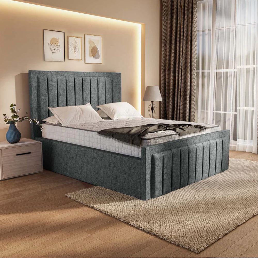 “Reliance Beds UK – Border Line Bed (All Fabrics & Colours)”