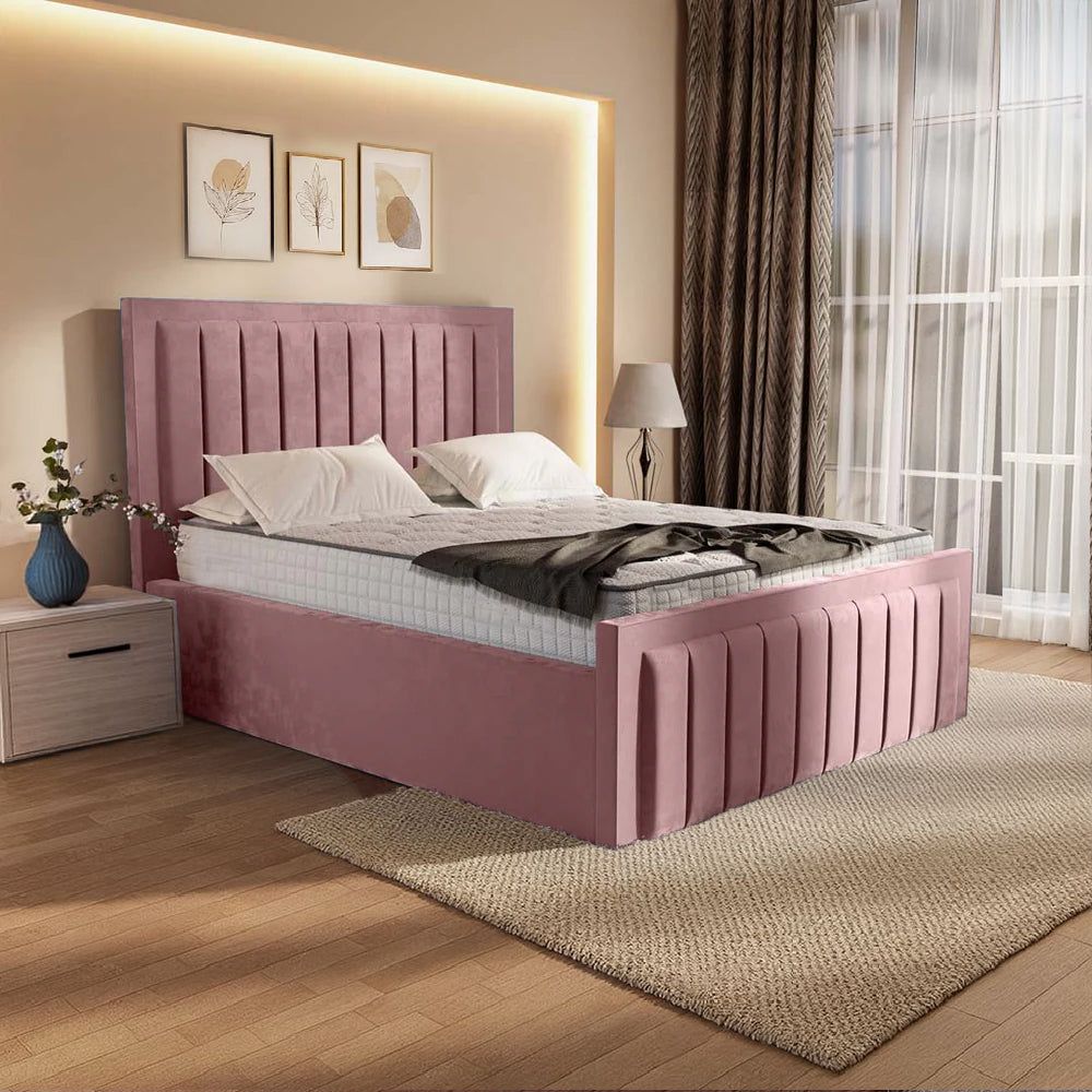 “Reliance Beds UK – Border Line Bed (All Fabrics & Colours)”