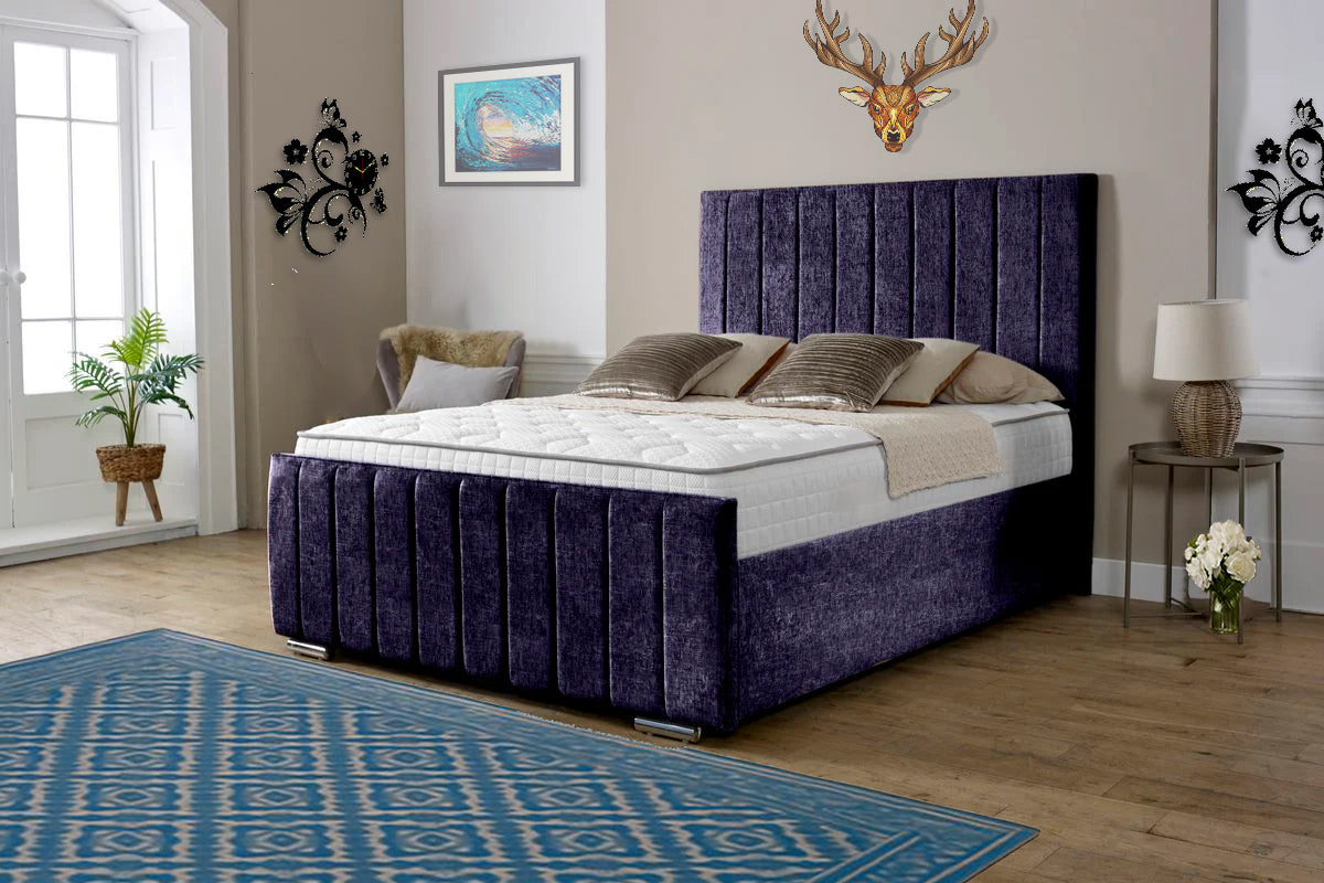 “Reliance Beds UK – Gio Design Bed with Gas Lift Storage (All Fabrics & Colours)”