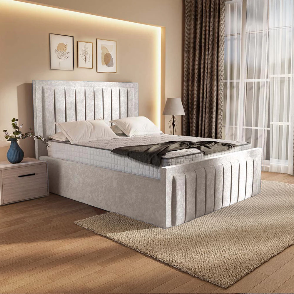 “Reliance Beds UK – Border Line Bed (All Fabrics & Colours)”