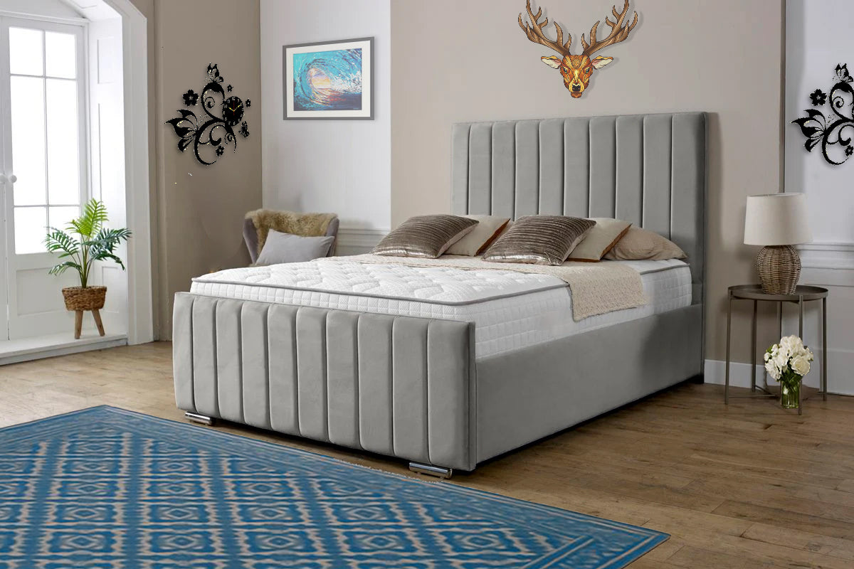 “Reliance Beds UK – Gio Design Bed with Gas Lift Storage (All Fabrics & Colours)”