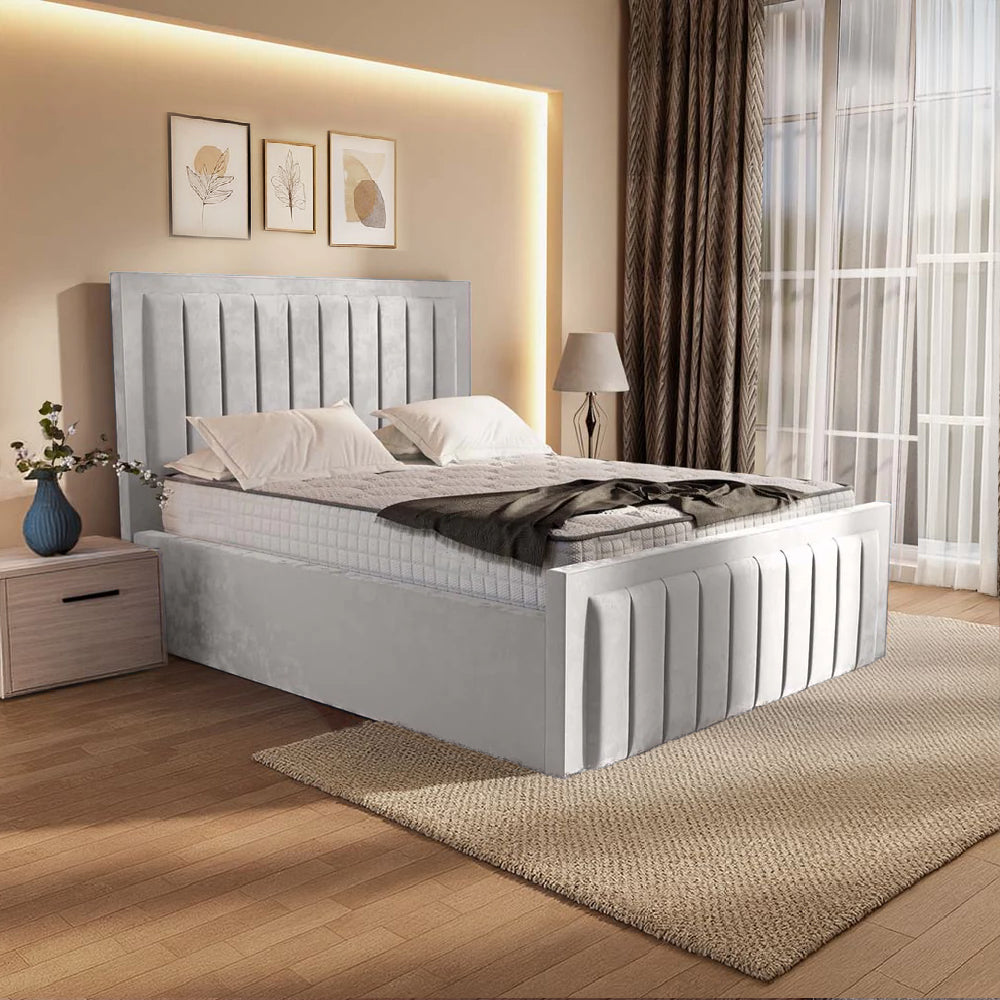 “Reliance Beds UK – Border Line Bed (All Fabrics & Colours)”