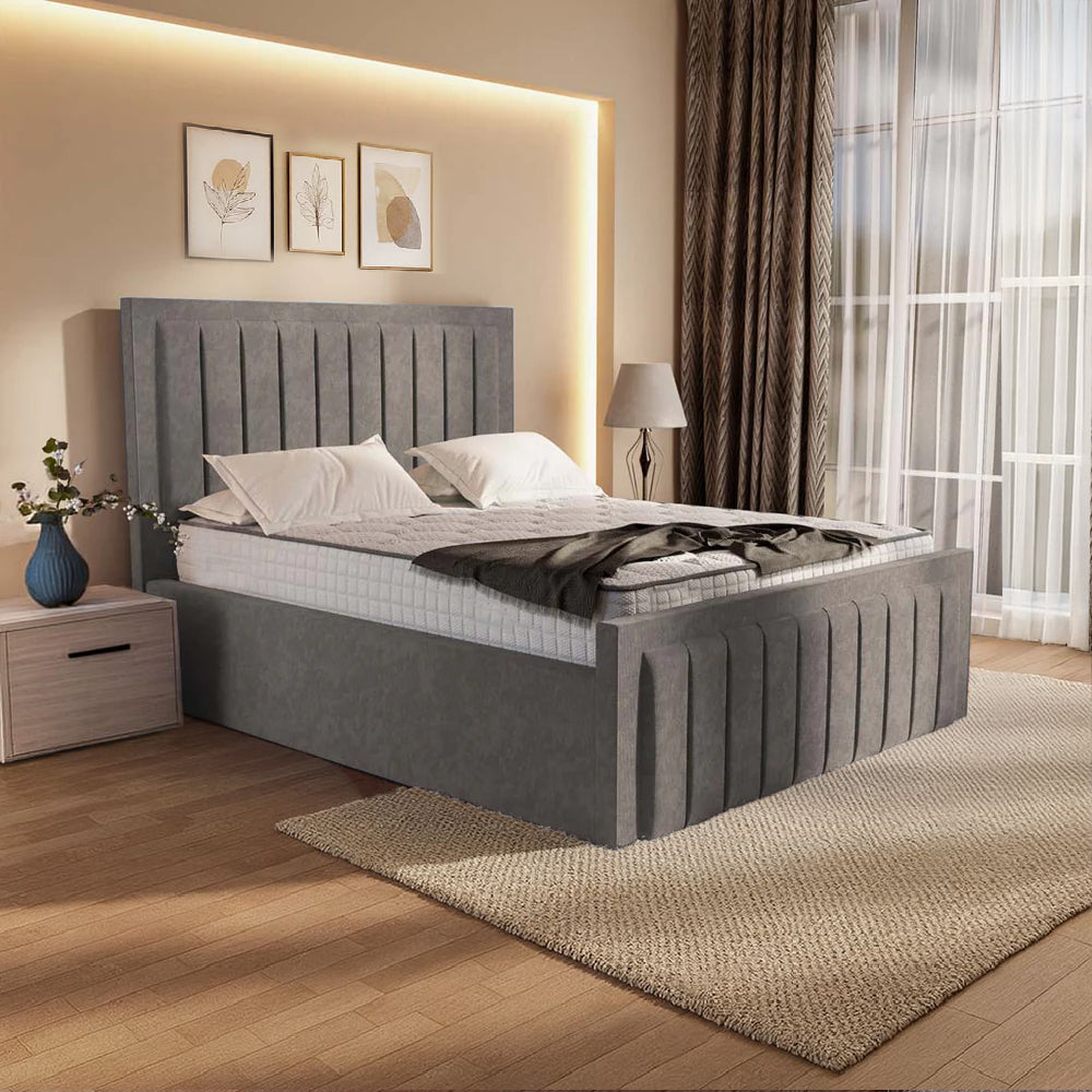 “Reliance Beds UK – Border Line Bed (All Fabrics & Colours)”